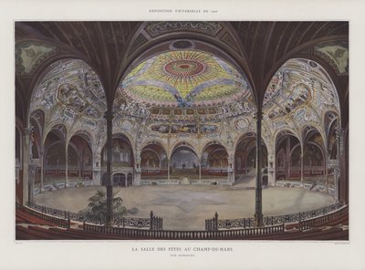 La Salle des Fêtes en el Champ de Mars, Exposición Universal 1900, París de Georges Felix Garen