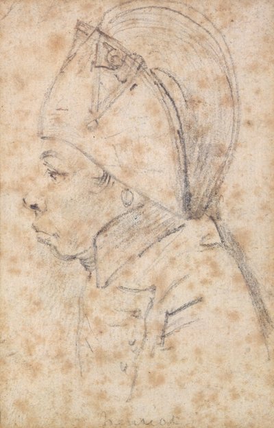 François Hanriot (1761-94) (lápiz sobre papel) de Georges Francois Gabriel