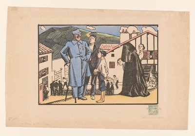 Le blessé de Biriatou (título original en el objeto) de Georges Hermann Rene Paul (signed by artist)