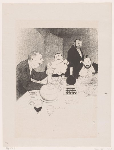 Mannen aan tafel tijdens een diner Se condecora y sus amigos le ofrecen un banquete (título original) Los grandes espectáculos de la naturaleza; la vida de Mr. Any (título original de la serie) de Georges Hermann Rene Paul