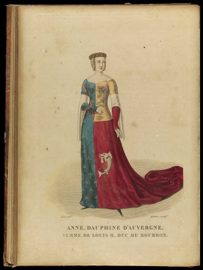 Ana de Auvernia 1358-1417, Condesa de Forez y Duquesa de Borbón, finales del siglo XVIII de Georges Jacques Gatine