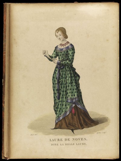 Laura de Noves 1310-1348, finales del siglo XVIII de Georges Jacques Gatine