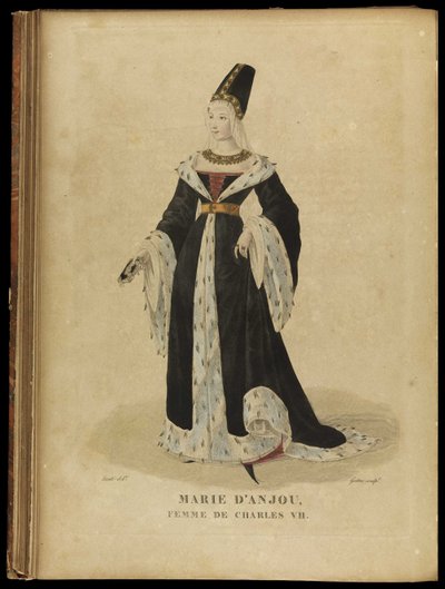 María de Anjou, Reina de Francia, finales del siglo XVIII de Georges Jacques Gatine
