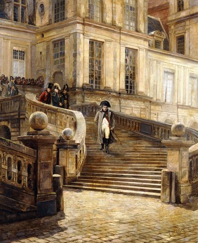 La abdicación de Napoleón, c.1890-1899 de Georges Jules Auguste Cain