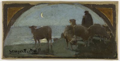 Boceto para el comedor del Hôtel de Ville de París: La viande de mouton, hacia 1893 (óleo sobre lienzo) de Georges Jules Bertrand