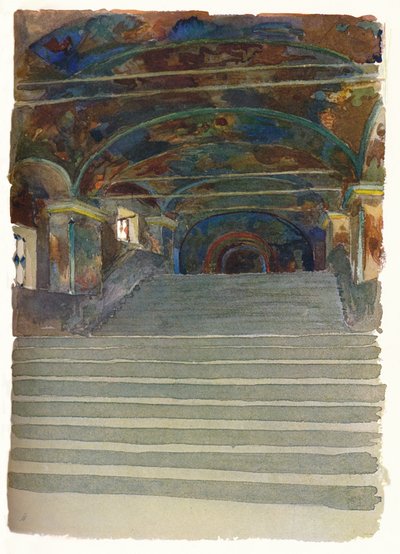 Entrada a la Iglesia del Profeta Elías, Yaroslav, c. 1900 de Georges Kossiakoff