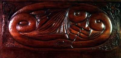 Existencia, panel de cama de madera, c.1894 de Georges Lacombe