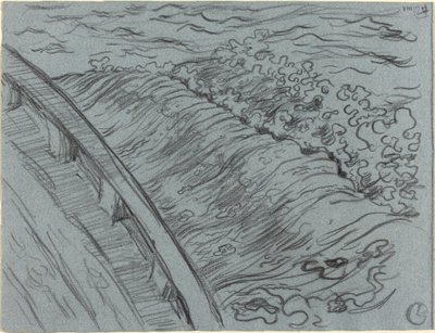 El mar al borde de un barco, Bretaña de Georges Lacombe