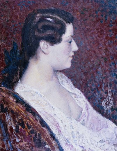 Mujer con senos desnudos de Georges Lemmen