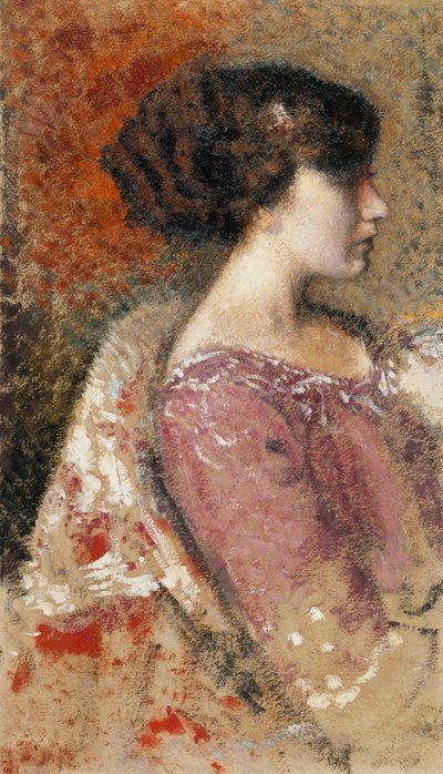 Retrato de una niña de Georges Lemmen