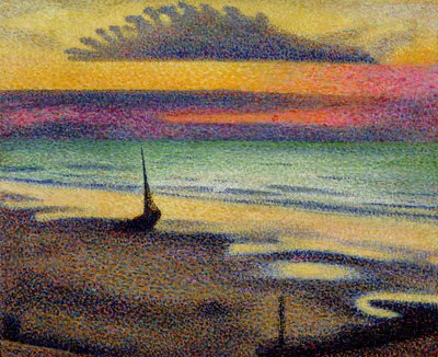 La playa en Heist, 1891-92 de Georges Lemmen