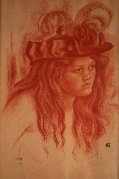 Niña con sombrero de Georges Lemmen