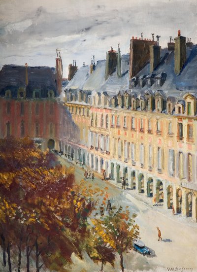 La Place Des Vosges, 1928 de Georges Leon Dufrenoy