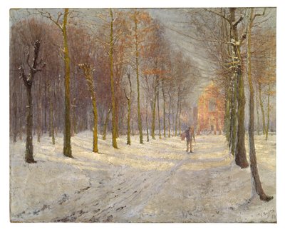 Iglesia de Wondelgem (óleo sobre lienzo) de Georges Leon Ernest Buysse
