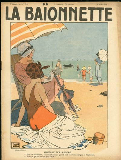 Portada de "La Baionnette", Satirical en Colours de Georges Leonnec