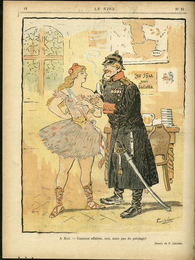 Ilustración de Georges Leonnec (1881-1940) en Le Rire de Georges Leonnec