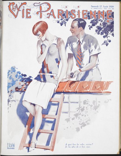 La vida parisina", ilustración de Georges Leonnec