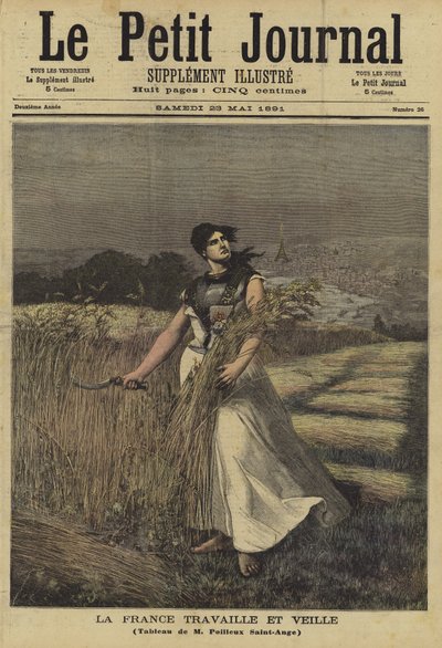 Portada de Le Petit Journal, 23 de mayo de 1891 de Georges Louis Poilleux Saint Ange