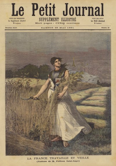 Francia trabaja y vigila de Georges Louis Poilleux Saint Ange