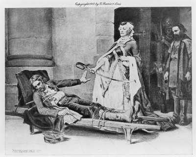 Tadeusz Kosciuszko rechazando la espada ofrecida por Catalina II, 1883 de Georges Louis Poilleux Saint Ange