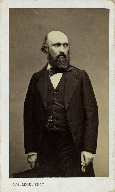 Retrato del pianista y compositor Louis Lacombe 1818-1884 de Georges Mathurin Legé