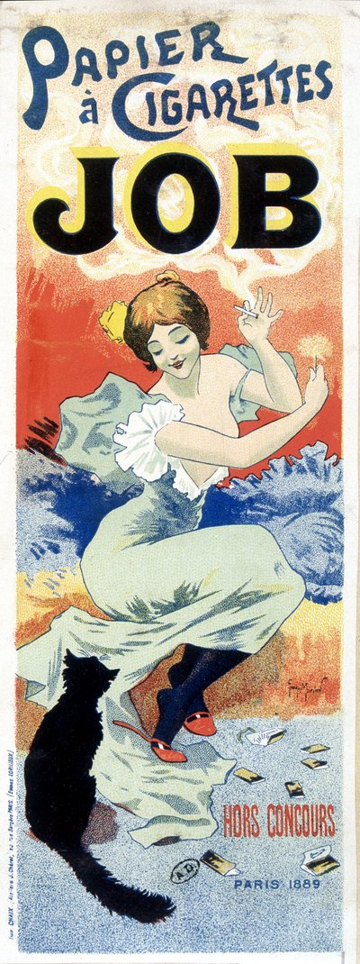 Cartel de papel de cigarrillos “Job” por Georges Meunier de Georges Meunier
