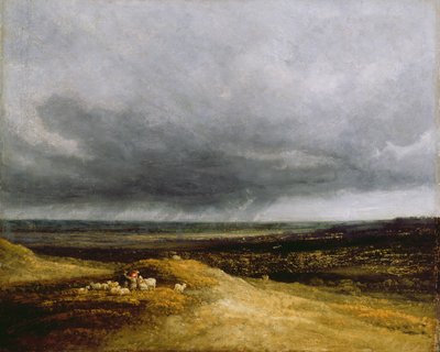 Approaching Storm, c.1820-25 (óleo sobre lienzo) de Georges Michel
