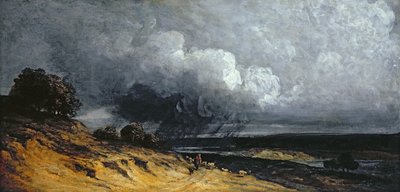Tormenta cerca de Montmartre de Georges Michel