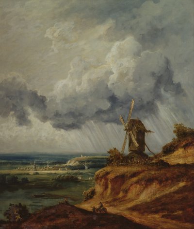 El Molino de Argenteuil, c.1830 de Georges Michel