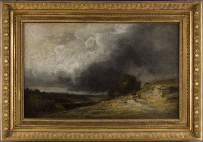 Rebaño en la tormenta, entre 1796 y 1843 (óleo) de Georges Michel