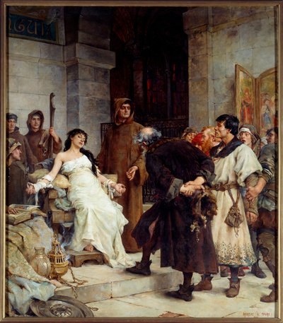 Un estigma en la Edad Media Pintura de Georges Moreau de Tours (1848-1901) 1885 Nantes, museo de Bellas Artes de Georges Moreau de Tours