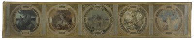Boceto para la Galería Lobau del Ayuntamiento de París: El nacimiento de París. La lucha. Filosofía y literatura antigua. La primavera. La literatura, en 1890 (óleo sobre lienzo) de Georges Picard