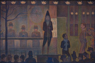 Parada de circo, 1887-88 de Georges Pierre Seurat