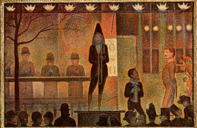 La Parade - Invitation to the side-show (pintura sobre lienzo) de Georges Pierre Seurat