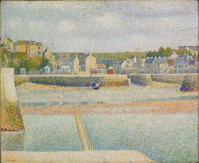 Port-en-Bessin: el puerto exterior (marea baja) de Georges Pierre Seurat