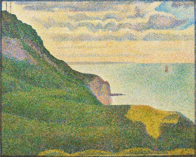 Paisaje marino en Port-en-Bessin, Normandía de Georges Pierre Seurat