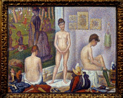 Montaje, versión pequeña (detalle) de Georges Pierre Seurat