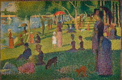 Estudio para Un domingo en La Grande Jatte, 1884 de Georges Pierre Seurat