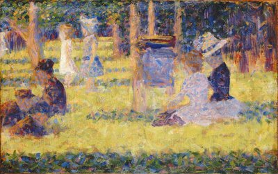 Estudio para La Grande Jatte, 1884-1885 de Georges Pierre Seurat