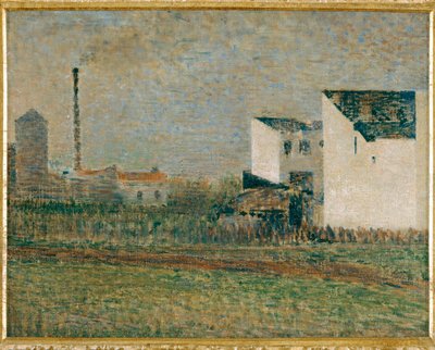 Suburbios (pintura sobre lienzo) de Georges Pierre Seurat