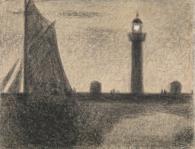 El faro en Honfleur de Georges Pierre Seurat