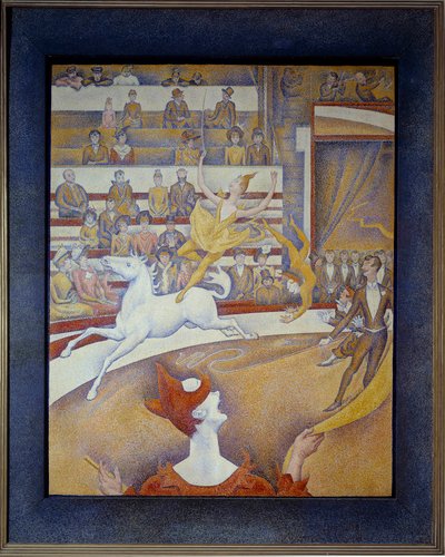 El circo Una amazona, un payaso y acróbatas de Georges Pierre Seurat