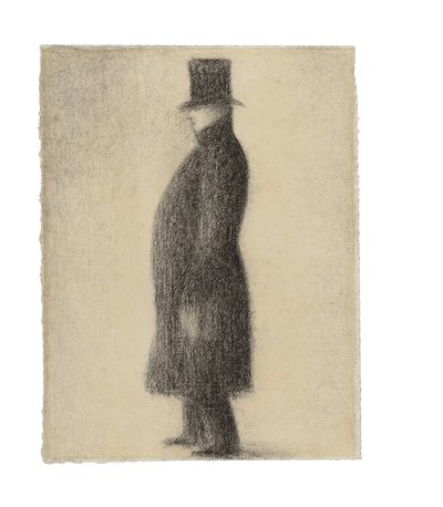 El sombrero de copa, c.1883 de Georges Pierre Seurat