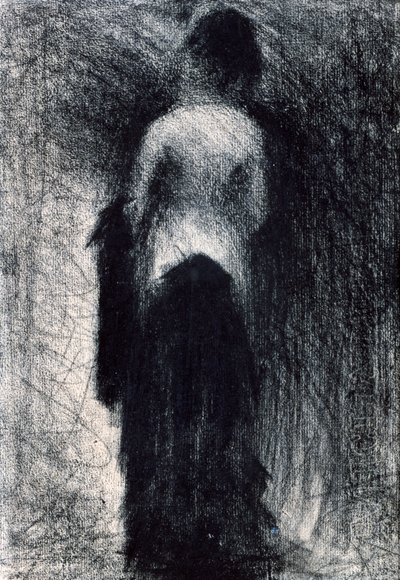 Mujer vista desde atrás, c. 1880-1891 de Georges Pierre Seurat