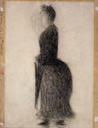 Mujer con una sombrilla de Georges Pierre Seurat