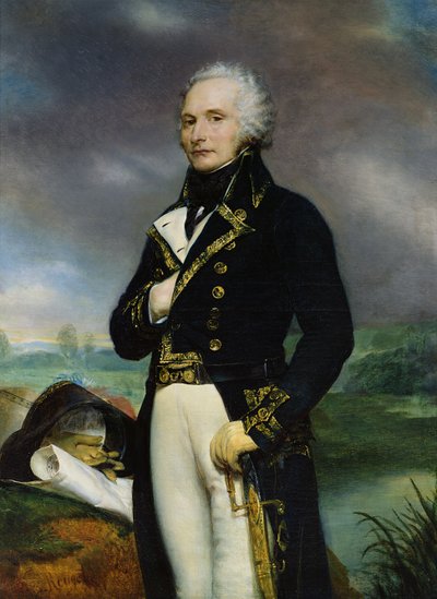 Retrato del Vizconde Alexandre-Francois-Marie de Beauharnais (1760-94) después de una pintura de J. Guerin de Georges Rouget