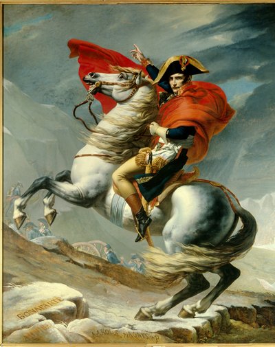 El Primer Cónsul Napoleón Bonaparte (1769-1821) cruzando los Alpes en el paso del Gran San Bernardo en mayo de 1800. Pintura de Georges Rouget (1783-1869) por Jacques Louis David (1748-1825) siglo XIX París, museo del Ejército de Georges Rouget