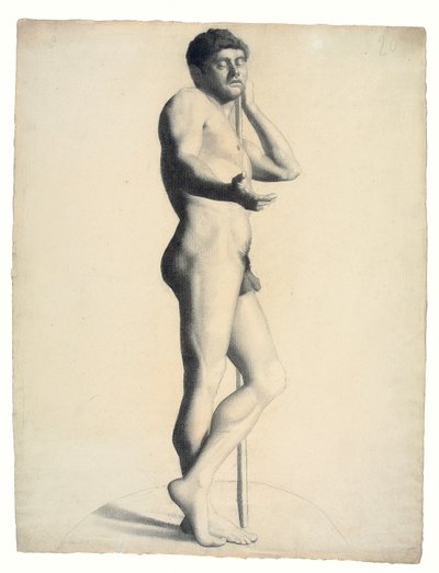 Desnudo masculino académico de Georges Seurat