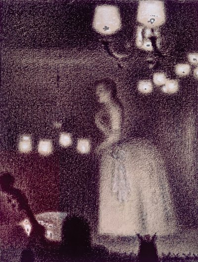 En el Concierto Eden, 1886-7 de Georges Seurat