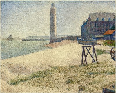 El faro en Honfleur. 1886 de Georges Seurat